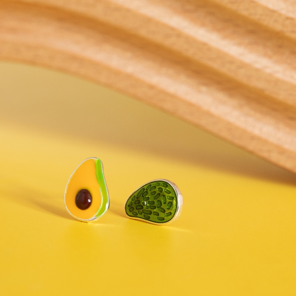 Avocado Earring Studs (S925) - Only 1 left! - Picture 4 of 6